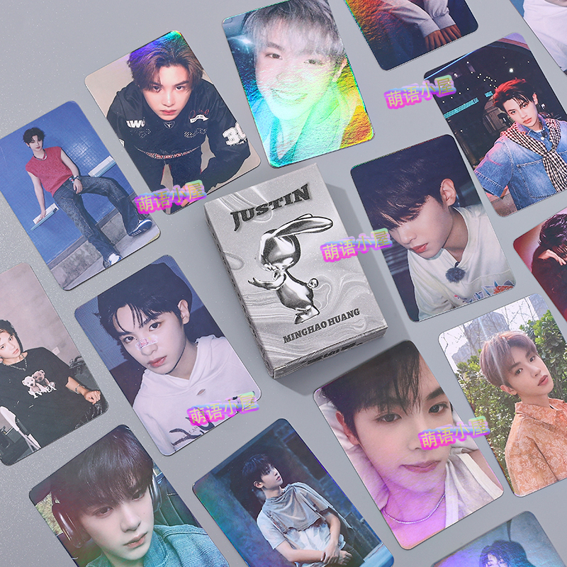 黄明昊镭射小卡百分九专辑小卡贾富贵高清自拍写真nana专属闪卡