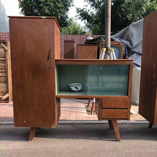 民俗怀旧老物件八十年代老家具橱柜复古老柜子木桌子道具装饰