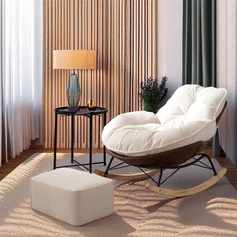 懒人沙发摇摇椅单人蛋壳椅客厅卧室奶油风小沙发摆烂椅休闲企鹅椅,住宅家具,懒人沙发,淘宝优惠券,粉丝福利购,淘宝优惠卷