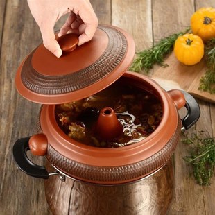 云南汽锅家用无水蒸锅蒸汽锅砂锅煲汤炖盅气锅蒸盘盗汗