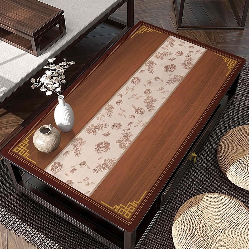 新茶几桌布防水防油防烫免洗茶几垫布实木餐桌垫长方形裁剪,居家布艺,茶几垫,淘宝优惠券,粉丝福利购,淘宝优惠卷