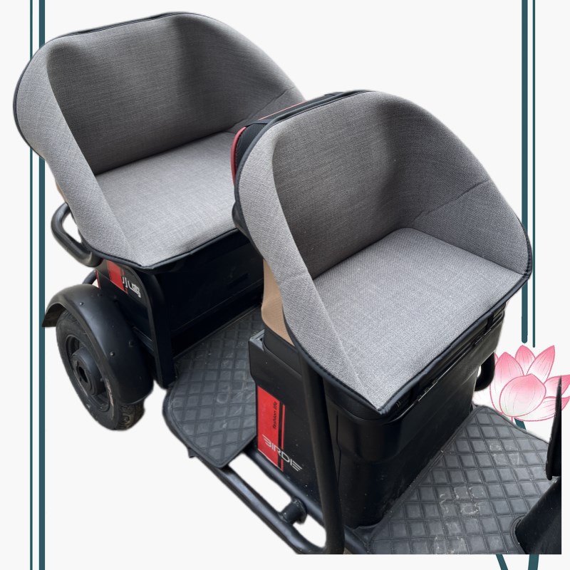 冬季防风保暖护腰电动三轮坐垫座罩防漏靠背一体透气布料通用