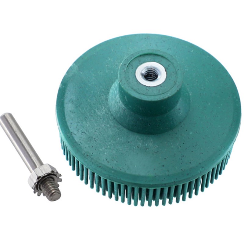 电钻圆盘刷 金刚砂橡胶磨料刷 去毛刺抛光打磨刷子2寸 寸