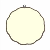 面真丝熟绢空白宫扇式 团扇工笔小楷古风玄关书房墙画壁挂扇