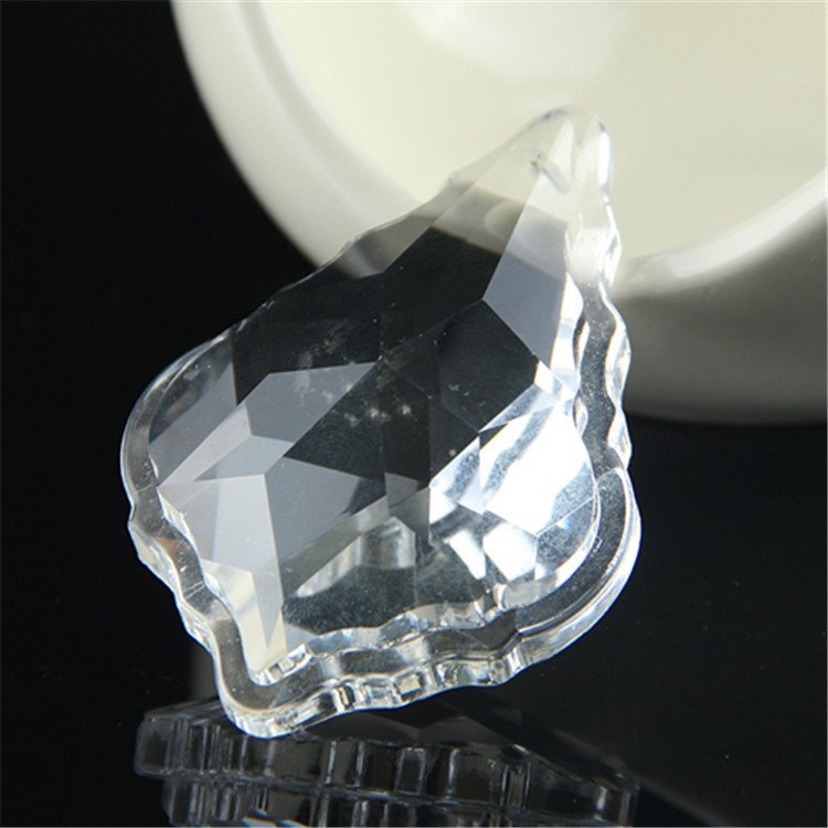 直销多款式50#双面枫叶欧式机磨灯饰水晶挂件水晶珠帘散帘散珠