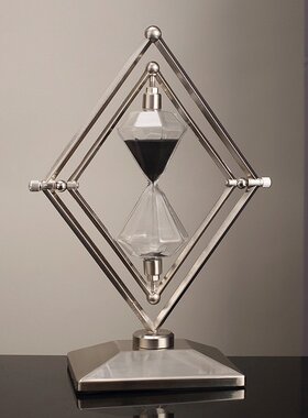 轻奢现代几何沙漏计时器摆件30分钟时间办公室办公桌装饰品摆设