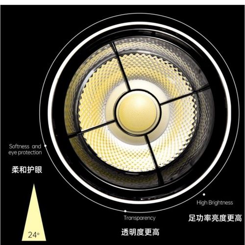 轨道射灯LED服装店铺商用超亮足瓦聚光30W20W10生鲜超市灯