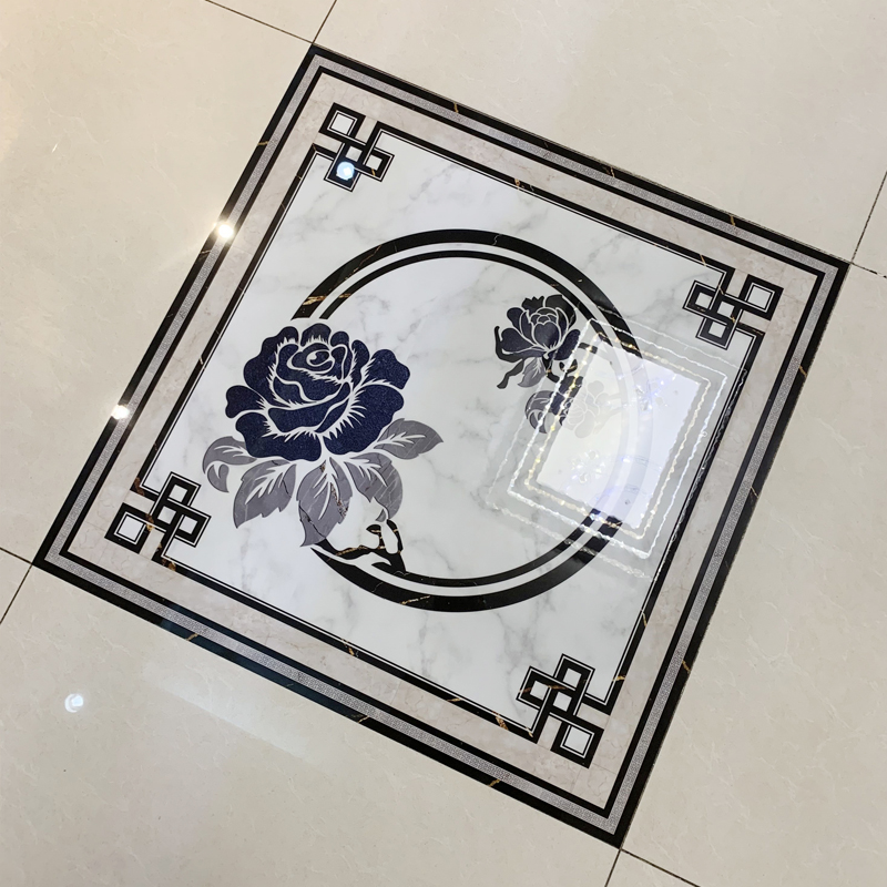 瓷砖自粘贴纸地面翻新遮丑地砖厨房贴过门石走廊装饰客厅中式地贴