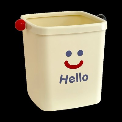 桌面垃圾桶小号迷你可爱高颜值收纳桶带压圈宿舍客厅办公室废纸篓