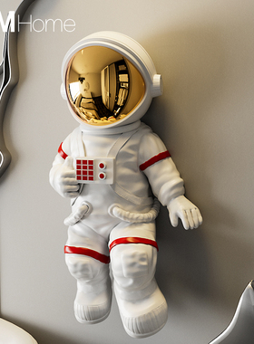 北欧创意宇航员家居墙面挂饰客厅电视柜店铺办公室墙壁太空人挂件