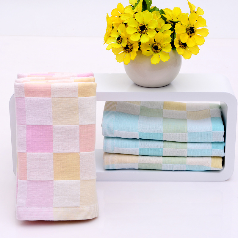儿童毛巾纯棉家用洗脸全棉宝宝不掉毛童巾柔软吸水幼儿园纱布婴儿