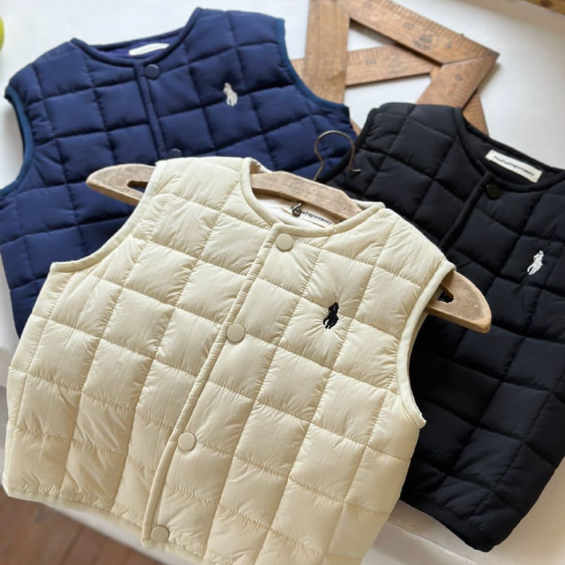 宝宝羽绒棉马甲秋冬婴儿小马甲儿童内胆轻薄保暖男宝外穿背心外套