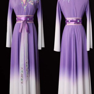 古典舞演出服女飘逸中国风汉唐汉服伞舞蹈服装易安醉剧目艺考独舞