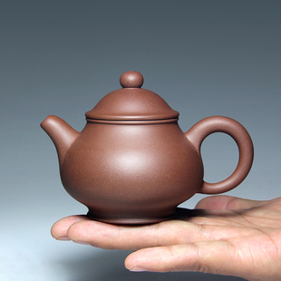 宜兴紫砂壶茶壶 潘壶 名家吴海良手工精制 原矿黑墩头老紫泥