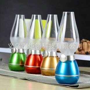 怀旧煤油吹控灯创意充电调光仿古煤油灯灯喂奶灯