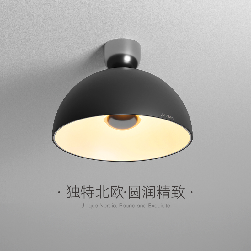 爱斯兰LED吸顶灯护眼客厅房间卧室灯创意轻奢简约入户过道阳台灯