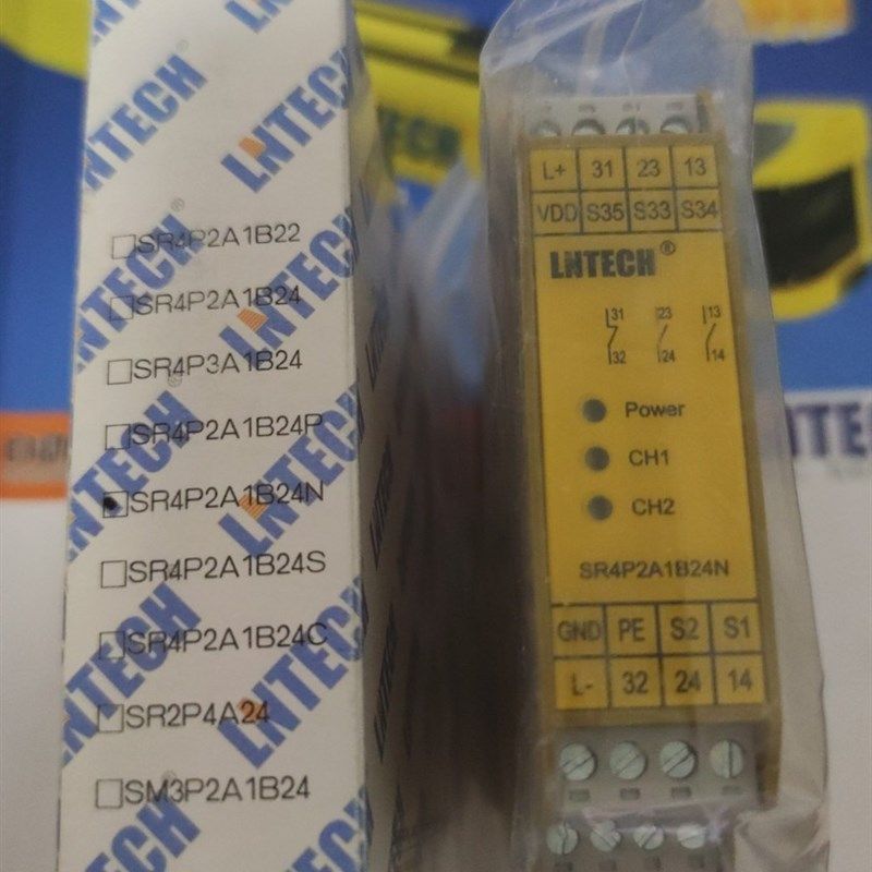 LNTECH安全继电器SR4p3A1B24/24S/SR4P2A1B224/24P/24N/SR2P4A24