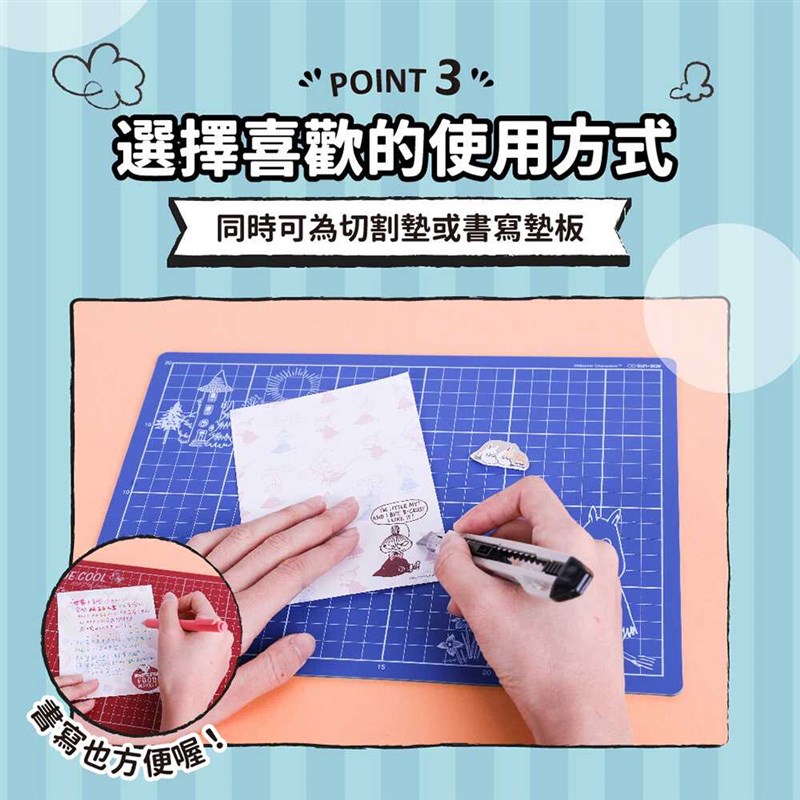 un-tr姆明moomin噜噜米雕刻板手工桌垫画画写字美工切割垫板