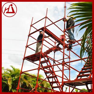 厂家桥梁中铁施工安全爬梯建筑钢管扣件式脚手架盘扣焊接