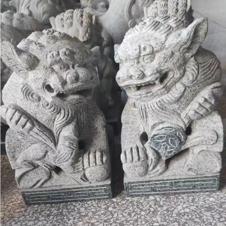 现货青石南狮福建惠安厂家石雕狮子工艺品摆件小石狮子