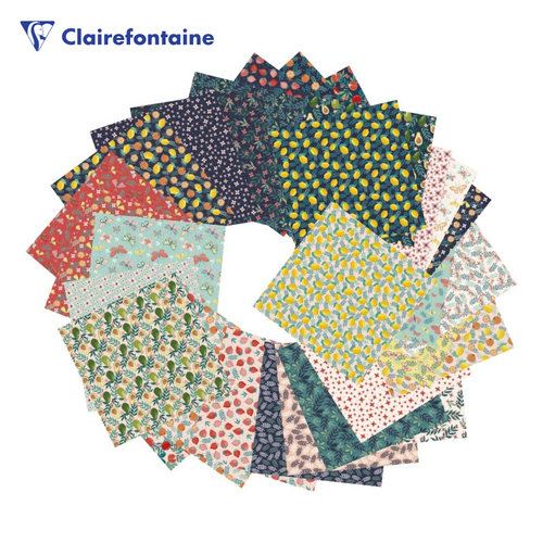 Clairefontaine克莱方丹ORIGAMI pack系列手工折纸60张15cm正方形艺术剪纸多风格