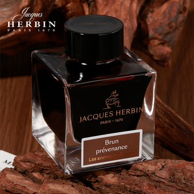 法国JACQUES HERBIN简赫本香氛墨水复古玻璃瓶香味彩墨文艺书写练字芳香系列蘸水笔用钢笔中性植物染料彩墨