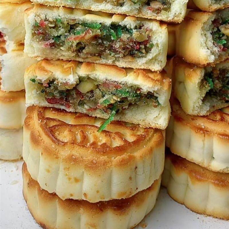 东北老式五仁青红丝月饼传统豆沙枣泥黑芝麻木糖醇独立包10个
