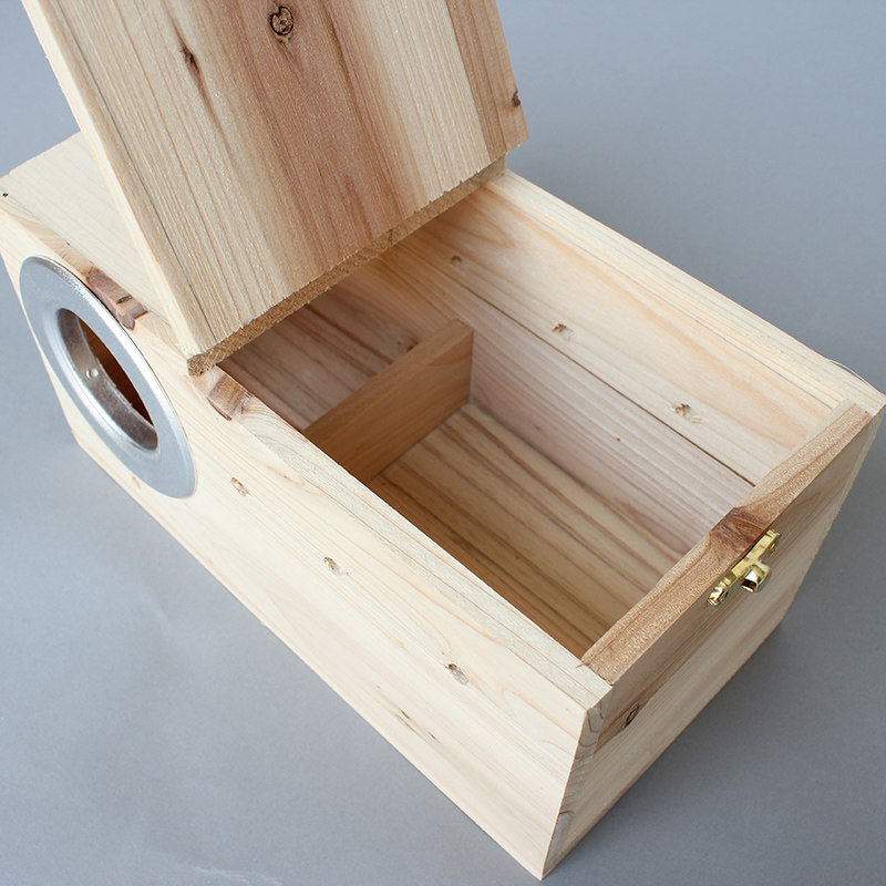 实木虎皮/牡丹鹦鹉繁殖箱/巢箱/鸟窝/鸟笼/繁殖盒子 送木屑/站杠