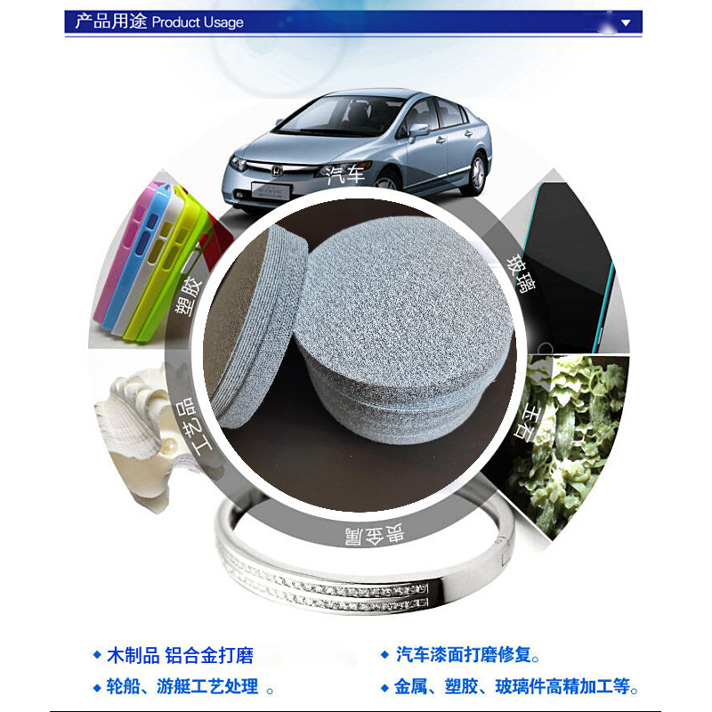 金牛砂纸干磨机5寸6寸气磨机植绒砂纸片圆盘自粘式圆形木工打磨片