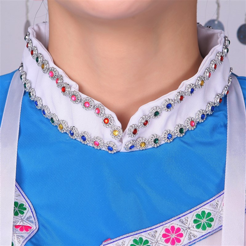 布依衣族服装女贵州少数民族服装演出服布依族百褶裙舞台演出服装