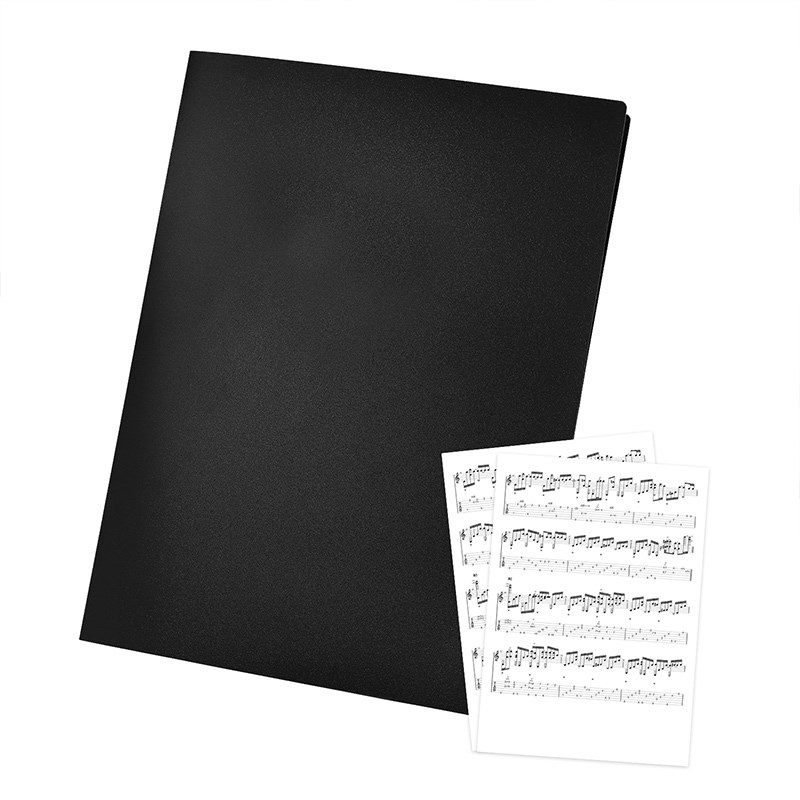 瑞胤祥A4乐谱夹 高透钢琴谱吉他资料册文件夹 学生奖状资料收纳袋