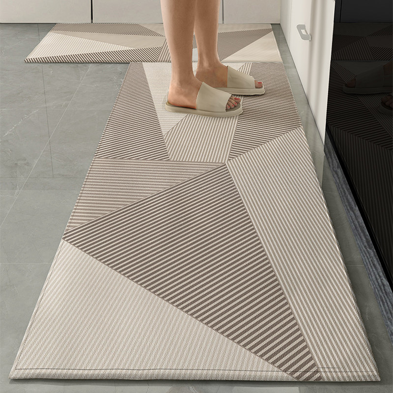 轻奢风网红厨房地垫长条吸水吸油防滑垫耐脏脚垫防水防油专用地毯,居家布艺,厨房地垫,淘宝优惠券,粉丝福利购,淘宝优惠卷