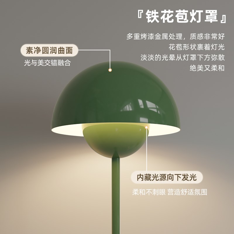 丹麦中古复古客厅沙发落地灯vintage设计师卧室台灯立式氛围灯