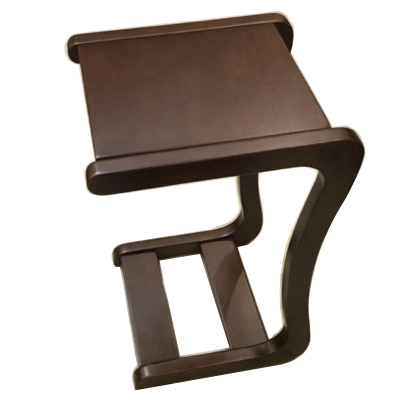 全实木小边几卧室床边几可移动小茶桌客厅沙发角几窄角桌胡桃色