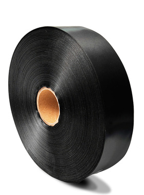 黑色水洗标缎带丝绸尼龙带不织布碳带50 45 40 35 30mm*200m耐水