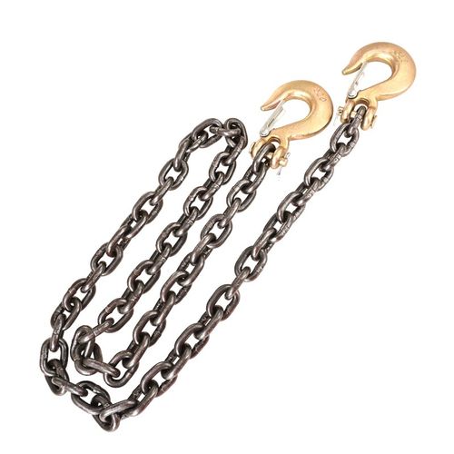 双头滑钩链条索具双钩羊角翅抓钩拖车捆绑链石头链子卸钢筋吊具