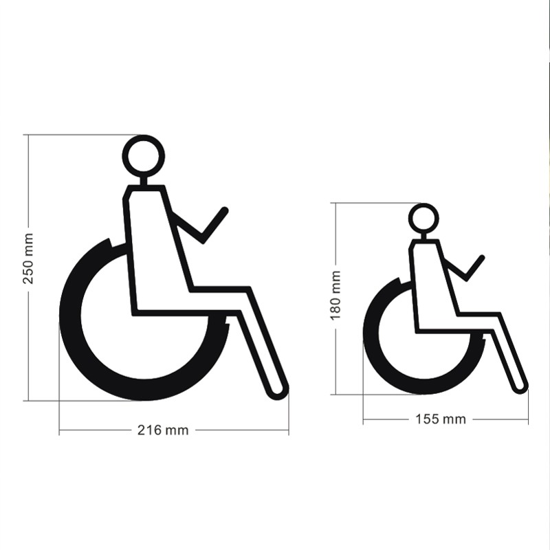 卫生间标识牌门牌洗手间指示牌残障人通道标识WC导视厕所标识logo