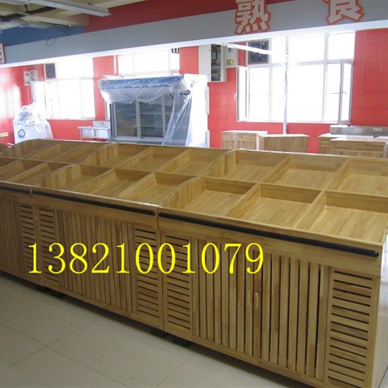 天津实木水果货架果蔬架超市货架蔬菜架水果架展示架干果堆头架