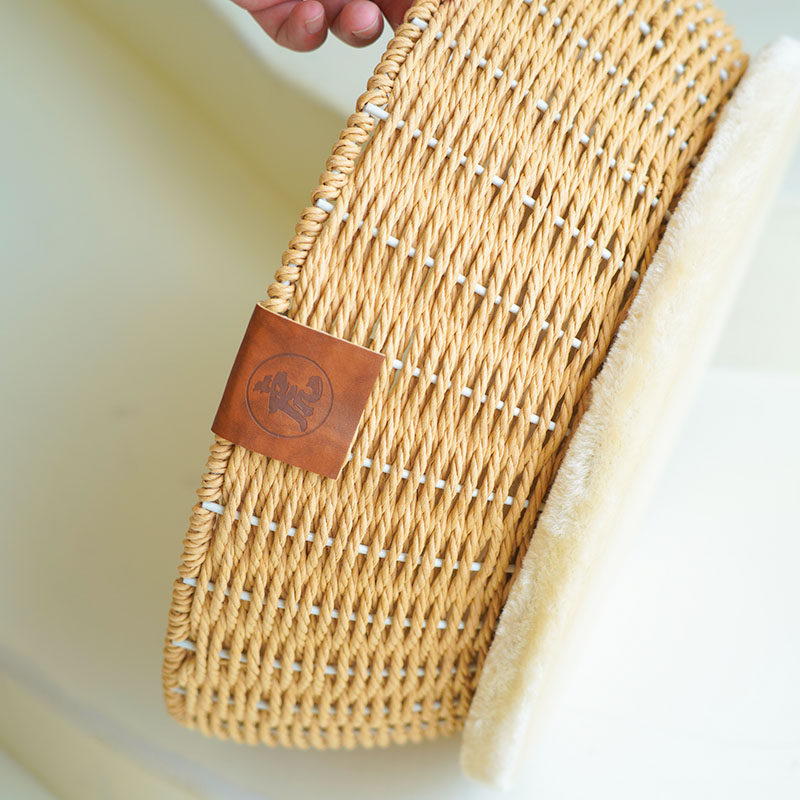 藤编日式狗窝小型犬猫咪窝手工编织冬季保暖牢固侘寂风蒲草猫窝,宠物/宠物食品及用品,猫窝/屋/帐篷/沙发,淘宝优惠券,粉丝福利购,淘宝优惠卷