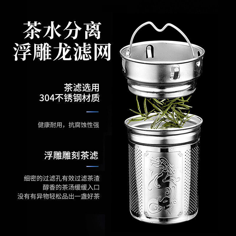 玻璃杯双层男士水杯大容量家用泡茶杯个人专用隔热车载杯子夏季女