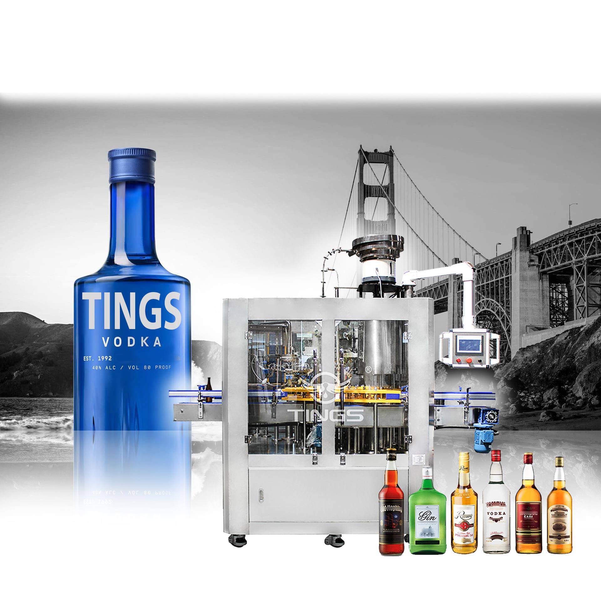 低度果味酒三合一灌装封口机青梅酒梅子酒玻璃瓶灌装包装设备