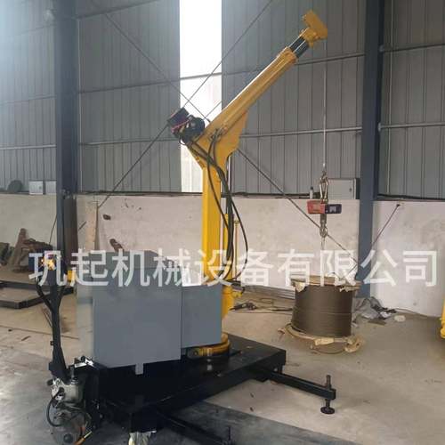 1-2吨液压小吊车全自动吊运机微型电动起吊机钢丝绳牵引