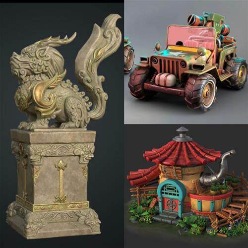 年次世代场景网络班教程d模型建模贴图材质pbr全流程制作课程