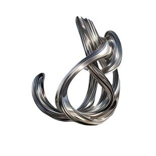 厂家直销不锈钢镜面各种丝带造型的抽象景观广场绿地现代艺术摆件
