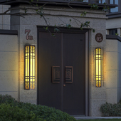 户外壁灯防水庭院灯外墙灯别墅大门灯过道室外酒店阳台中式 门柱灯