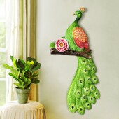 美式 饰挂件 田园孔雀壁饰壁挂墙饰创意客厅玄关电视背景墙面立体装