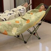 户外折叠椅子三档调节便携式 沙滩躺椅办公室午休野外露营平躺钓鱼