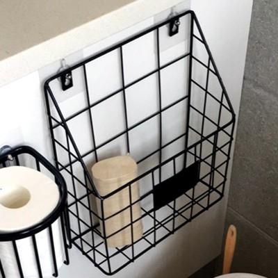 墙上书架免打孔床头铁艺置物架宿舍收纳上铺神器壁挂式挂墙置物架