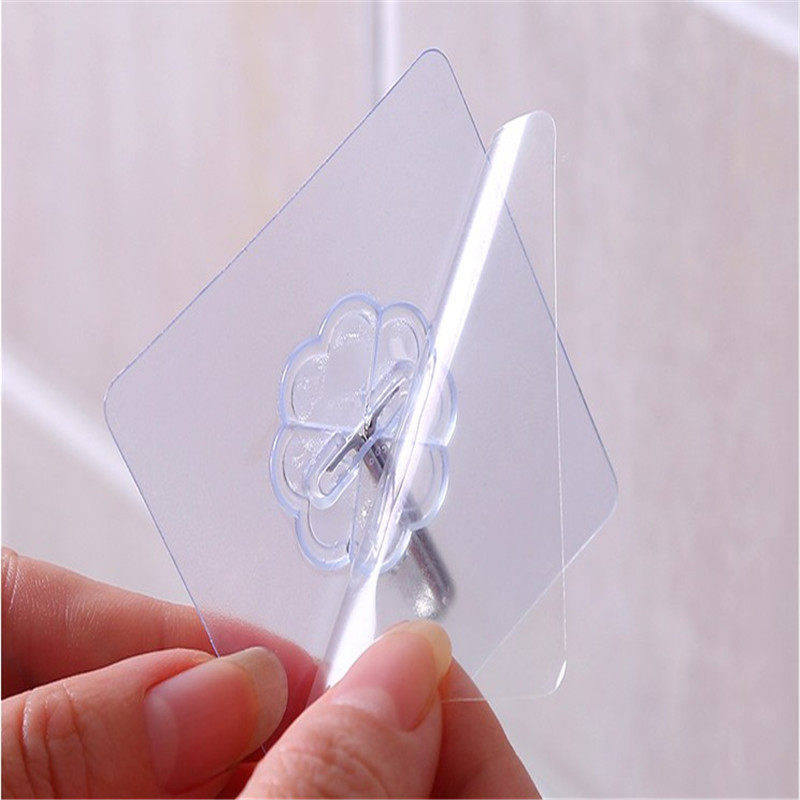 挂钩强力粘胶白灰墙壁挂承重吸盘家用卫生间门后厨房创意透明粘钩