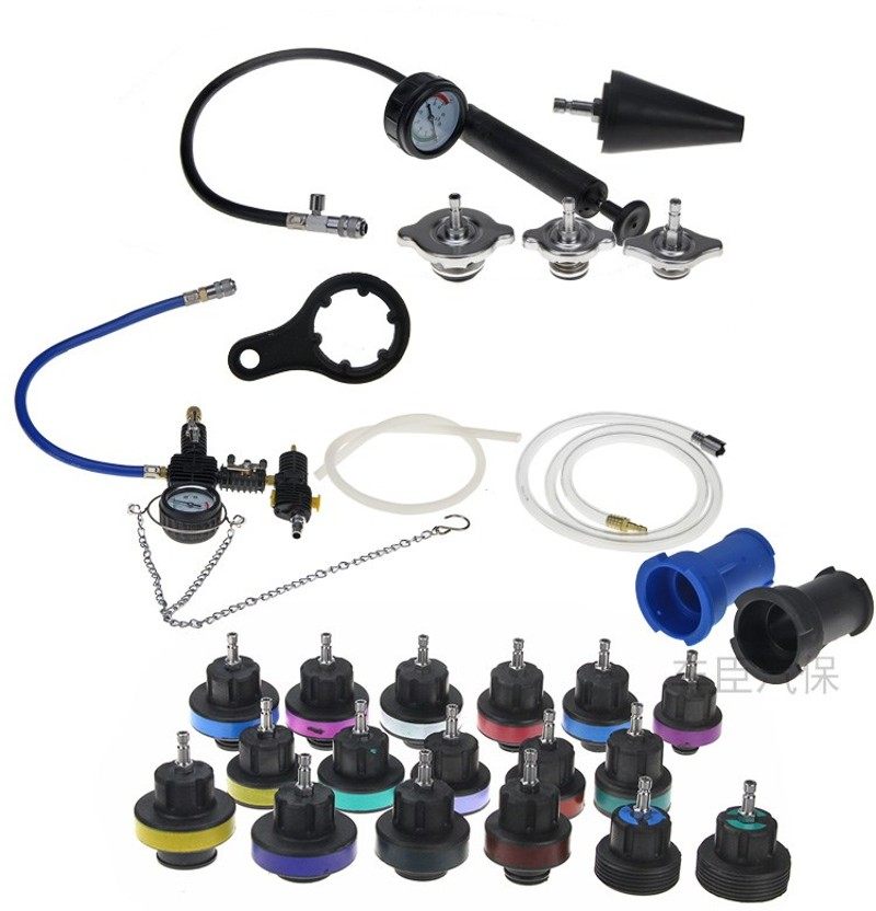 汽车空调水箱压力表水箱测漏仪防冻液真空加注器水箱加压检漏工具